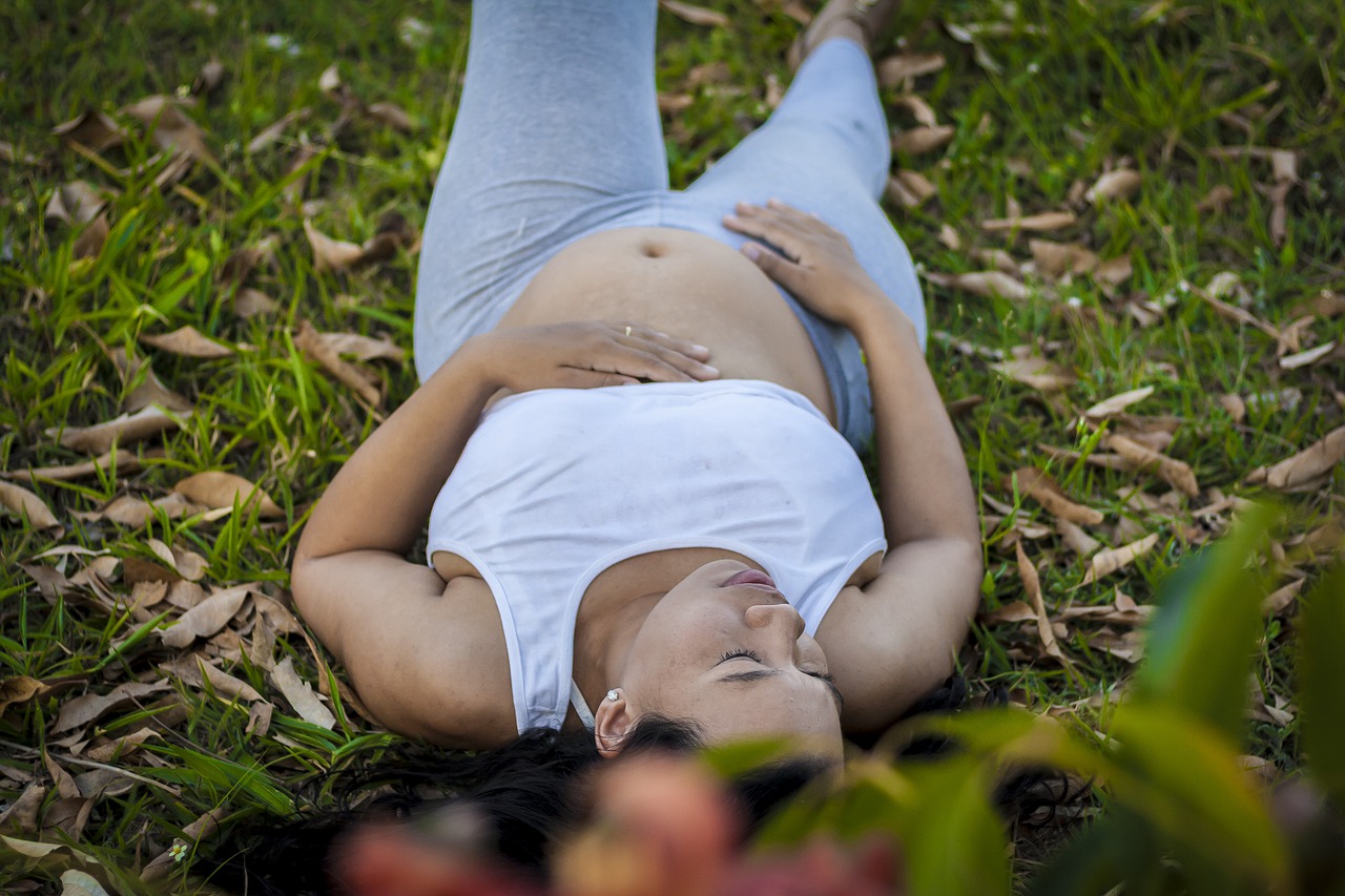 pregnant woman sleeping