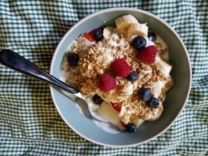 kefir granola bowl